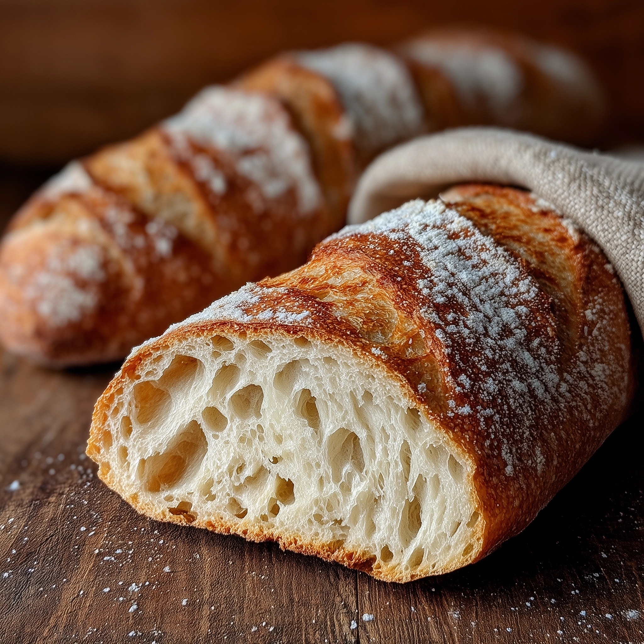 Crusty Ciabatta Bread Recipe - Recipe Image