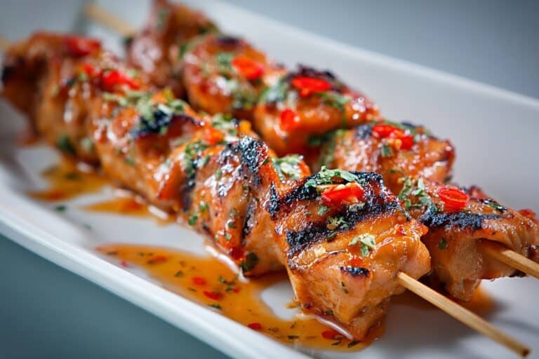 Savory Chicken Yakitori with Soy-Garlic Glaze Recipe