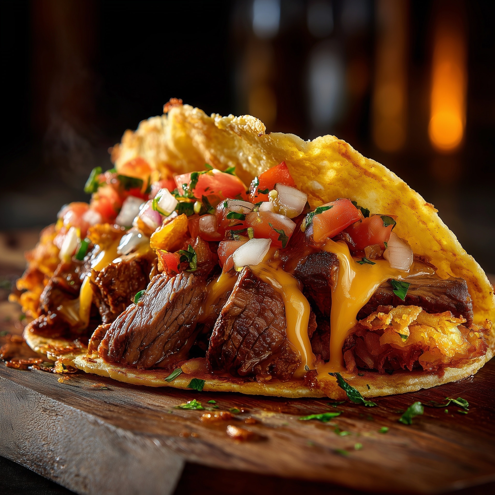 Smash Burger Tacos Recipe - Recipe Image