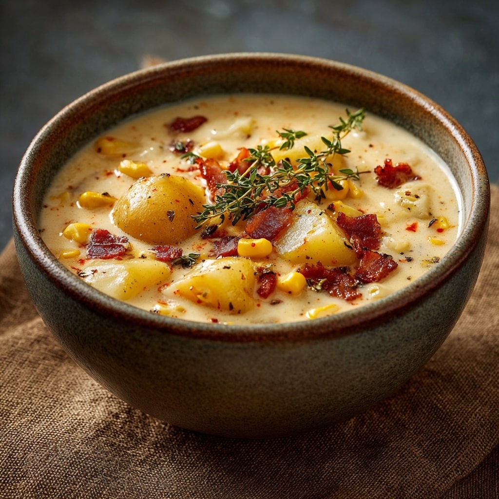 Creamy Cheddar Potato Soup Recipe - Recipe Image