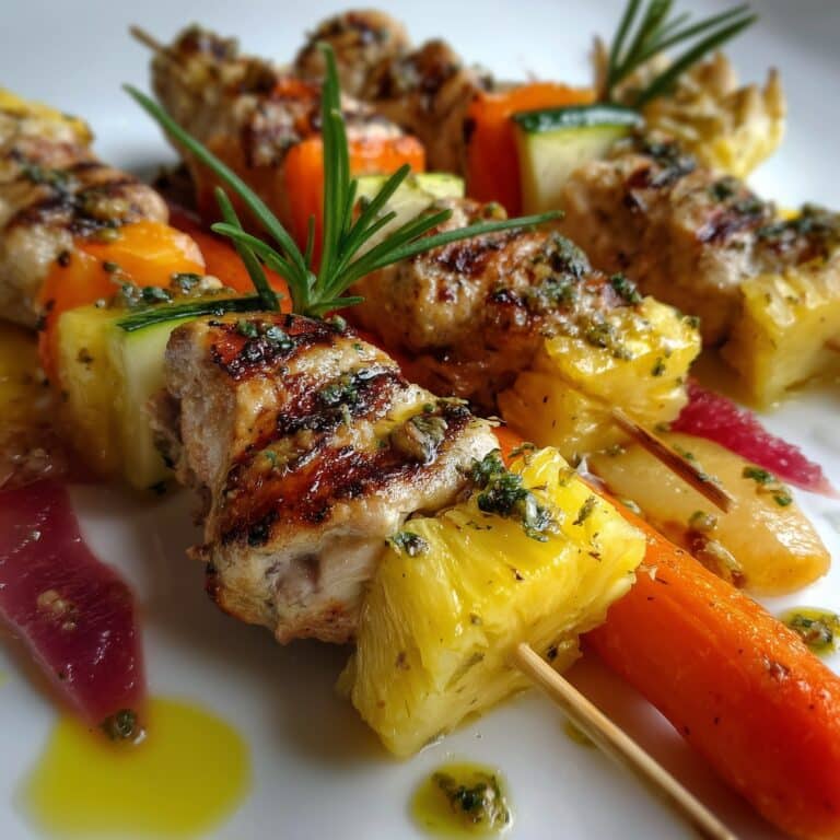 Hawaiian Ham and Pineapple Skewers Recipe