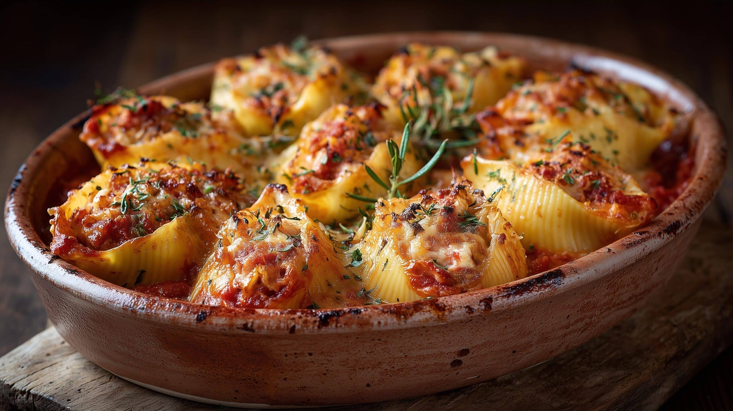 Creamy Turkey Stuffed Pasta Shells Recipe - Recipe Image