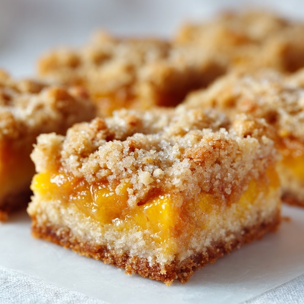 Delicious Peach Pie Bars Recipe - Recipe Image