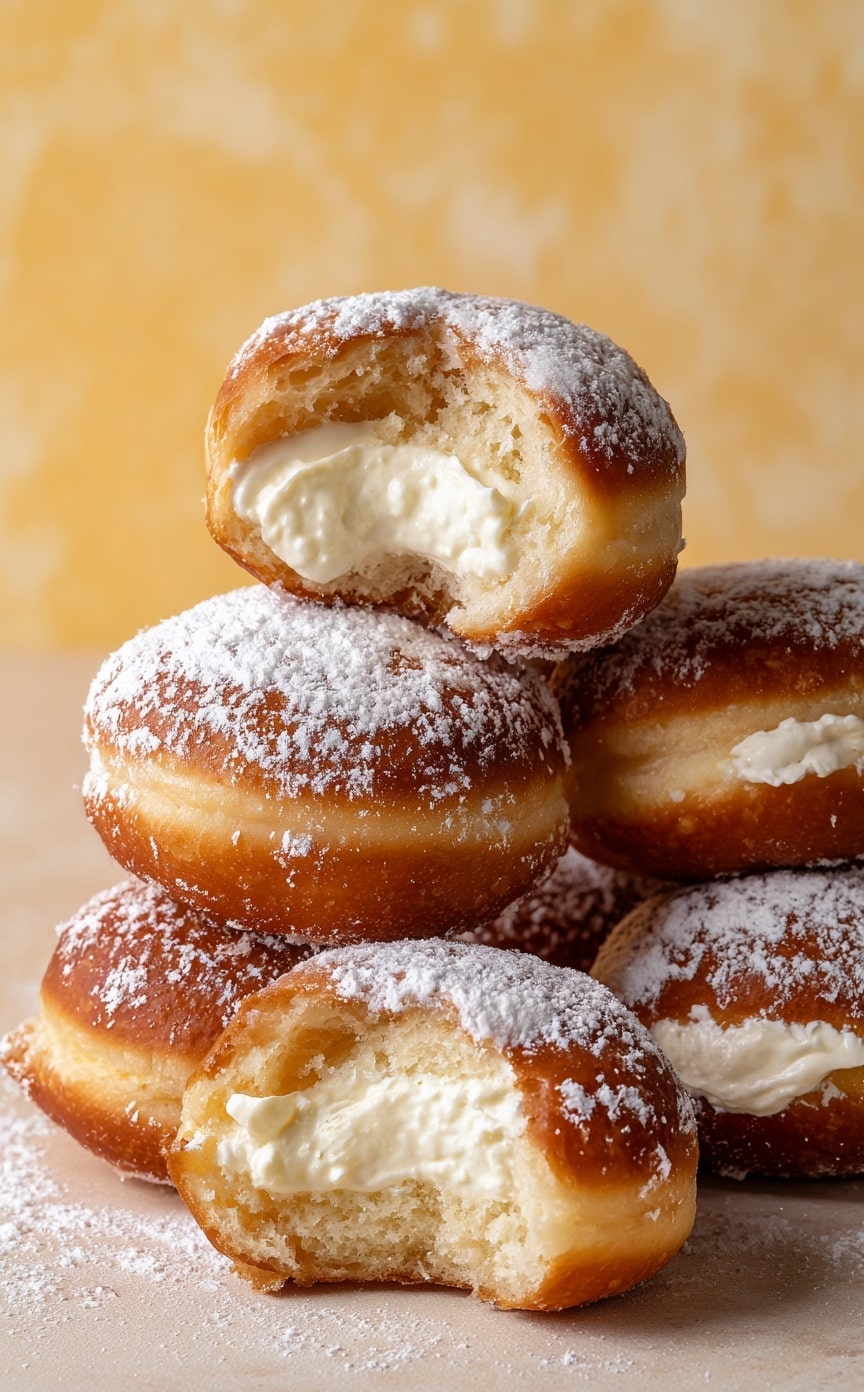 Italian Cream Bomboloni Recipe - Recipe Image