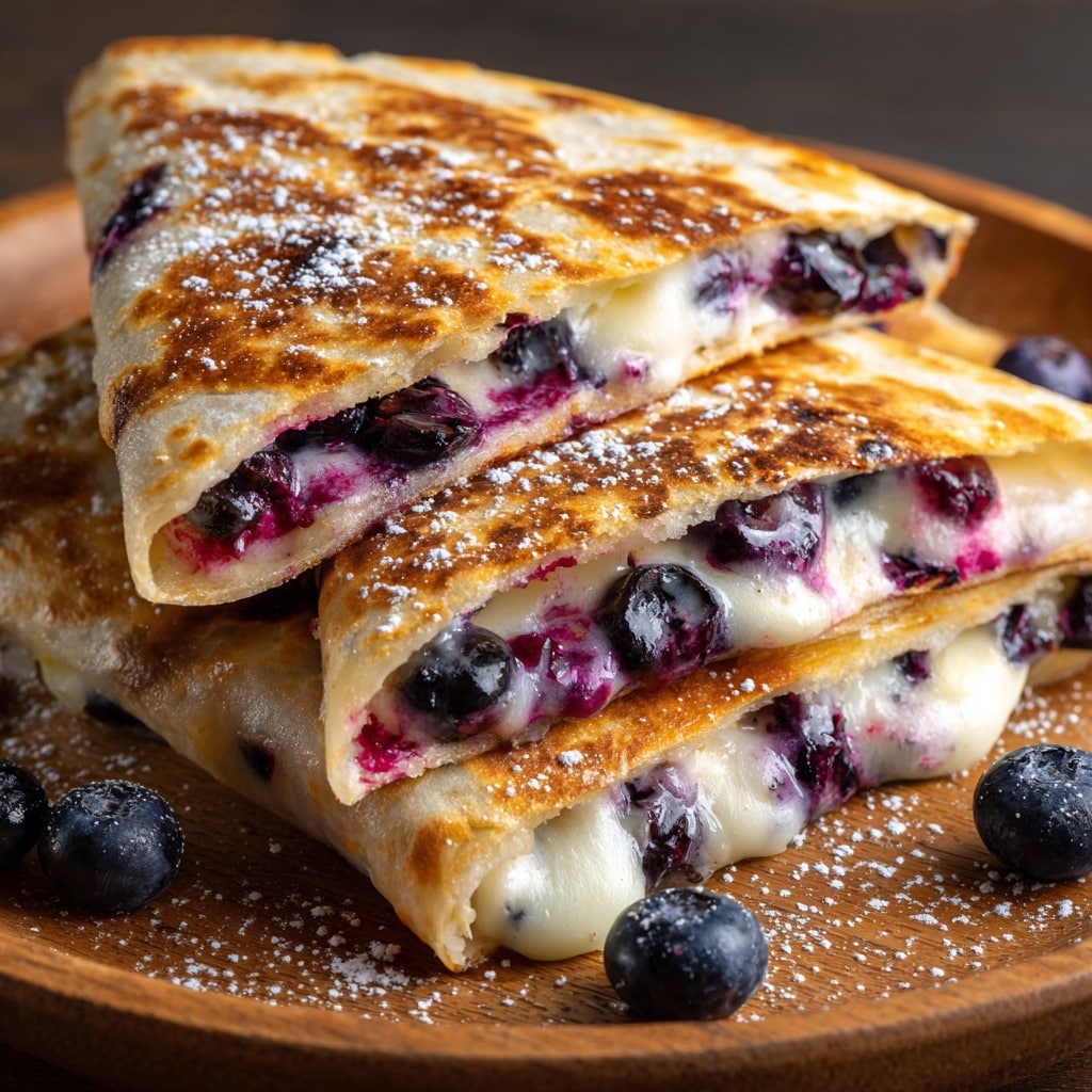 Blueberry Breakfast Quesadilla Recipe - Recipe Image