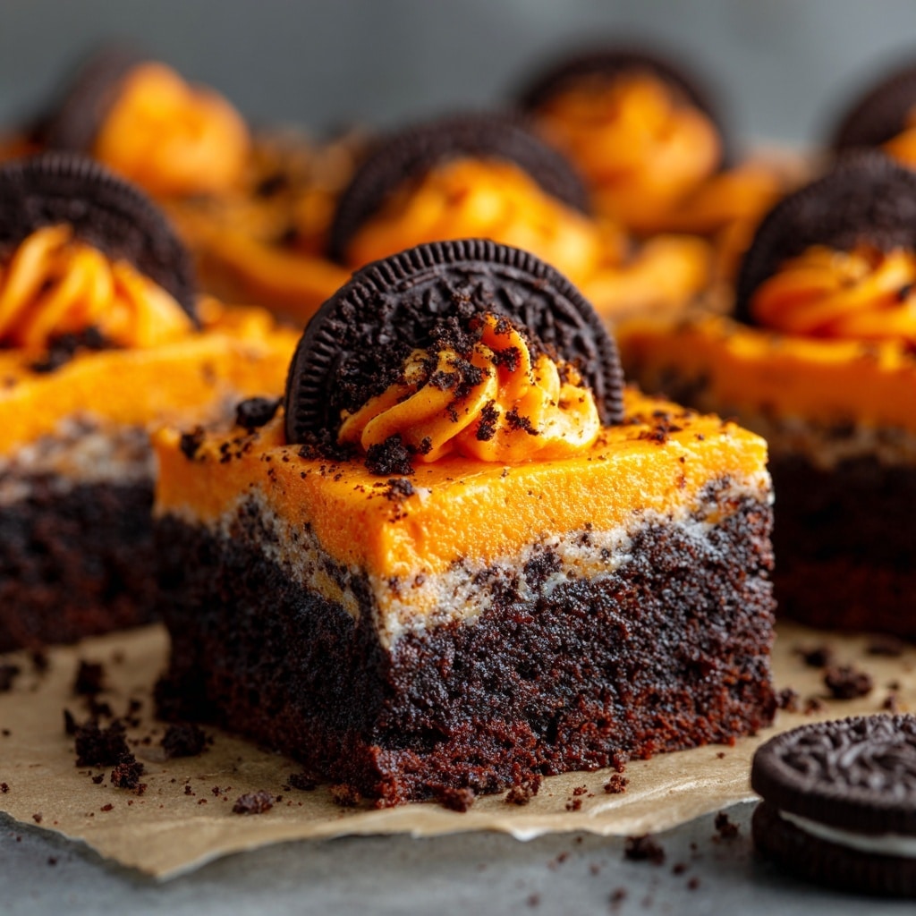 White Chocolate Halloween Oreo Bark Recipe - Recipe Image