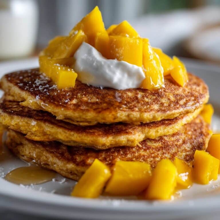 Brown Sugar Peach Pancakes Recipe