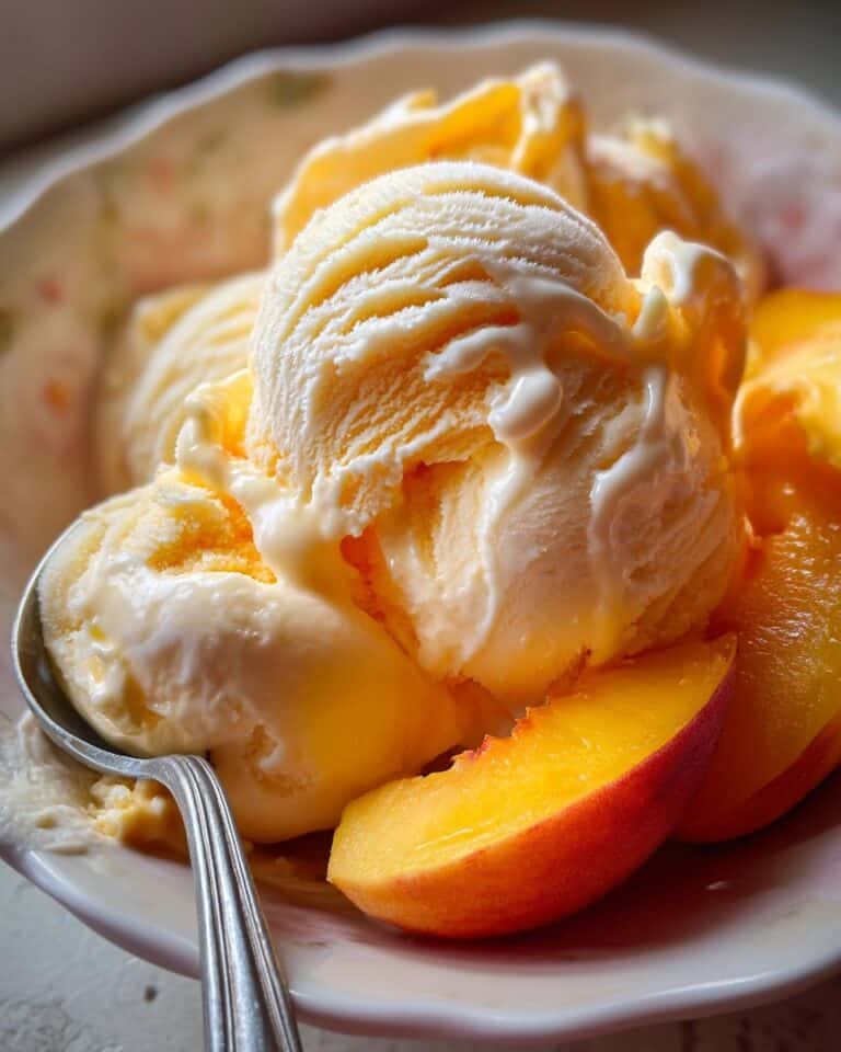 Creamy Cantaloupe Sea Salt Ice Cream Recipe