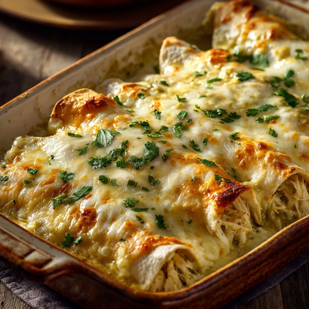 Creamy Chicken Enchiladas Recipe - Recipe Image