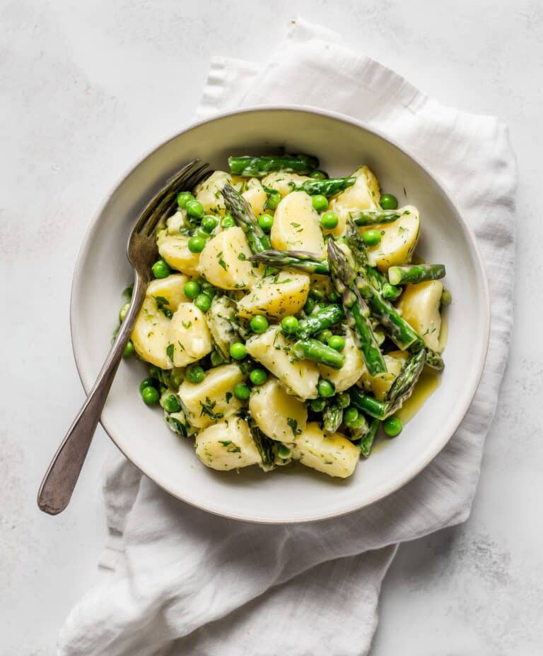 Creamy Potato Salad with Peas and Dill Recipe