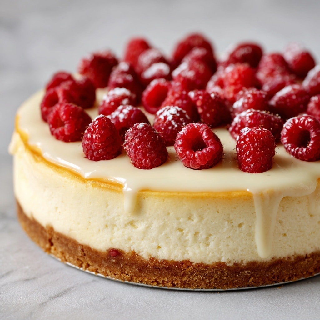 Lemon Raspberry Swirl Cheesecake Recipe - Recipe Image