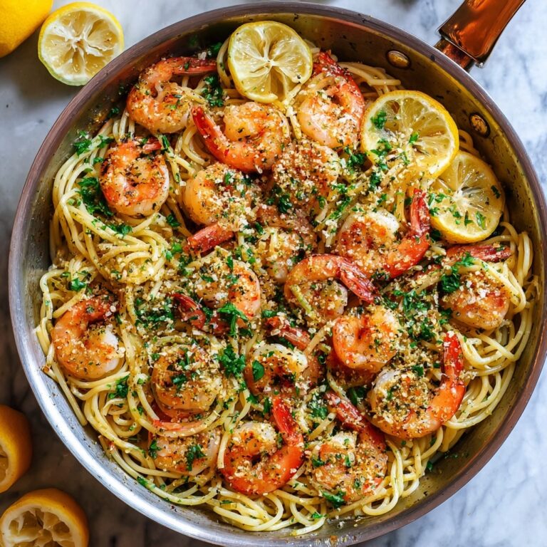Creamy Garlic Shrimp Pasta Recipe