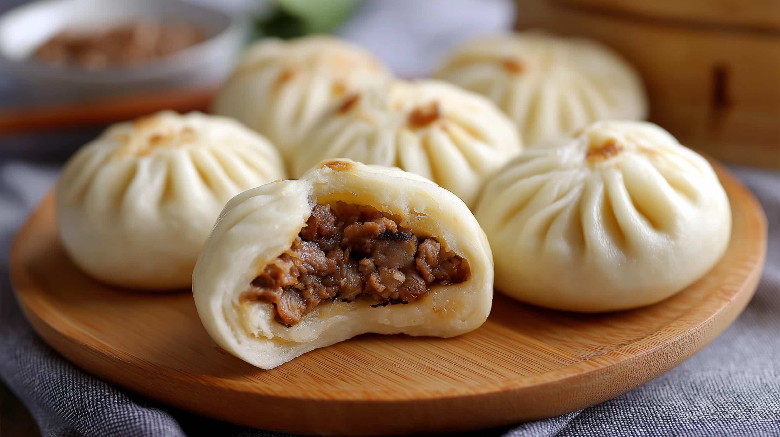 Decadent Chocolate-Filled Steamed Buns Recipe - Recipe Image