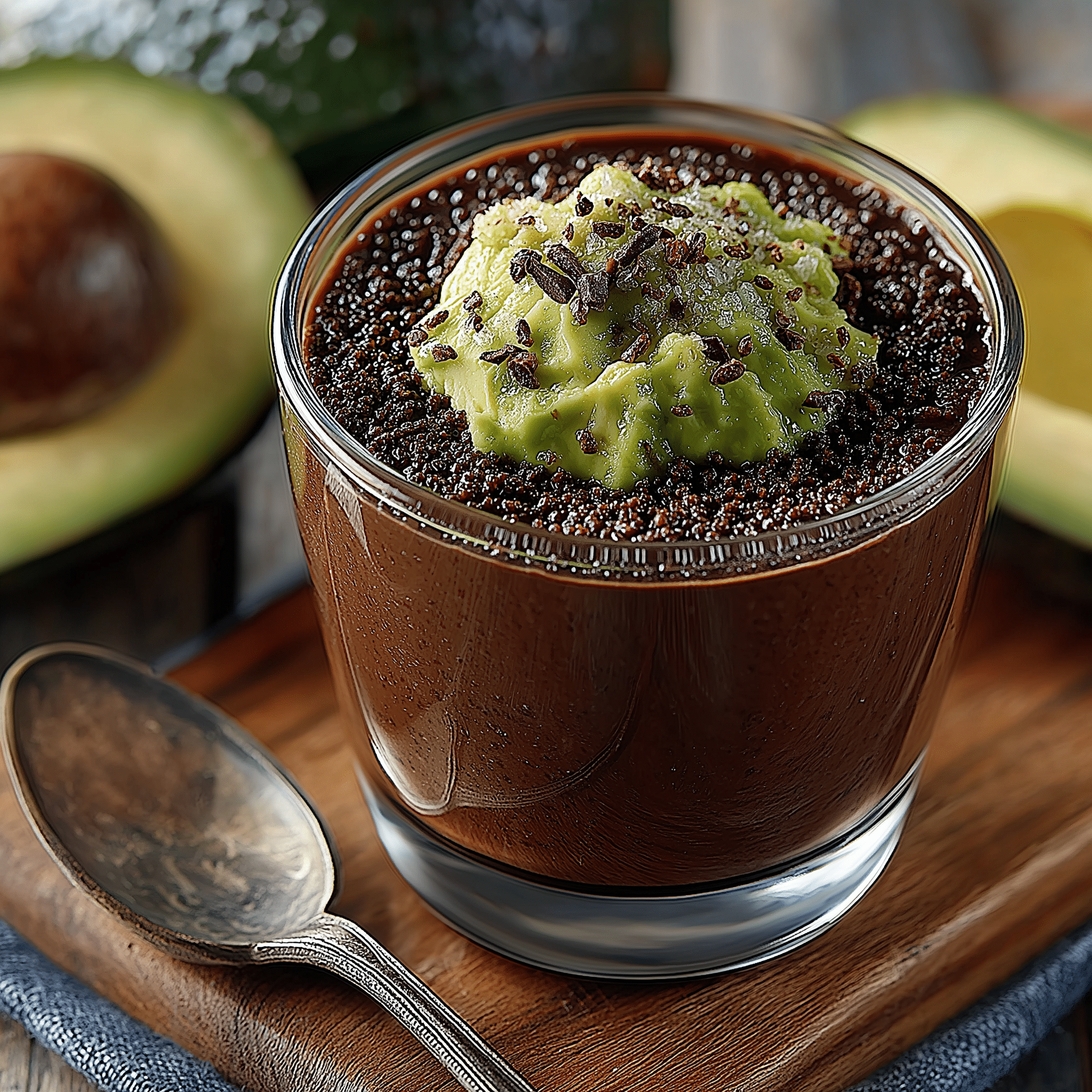 Creamy Avocado Chocolate Mousse Recipe - Recipe Image