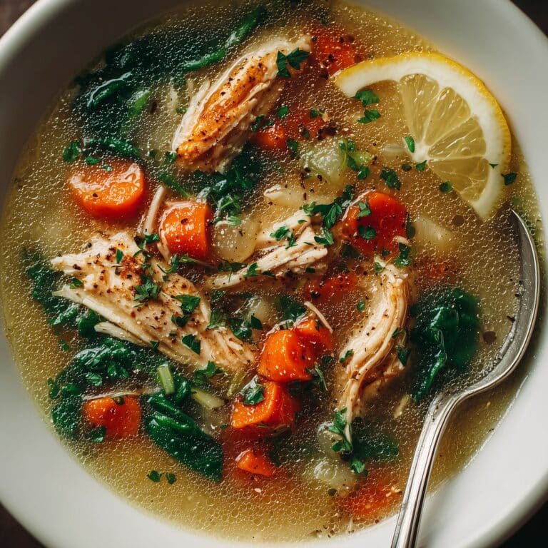 Healing Greek Lemon Chicken Soup (Avgolemono) Recipe