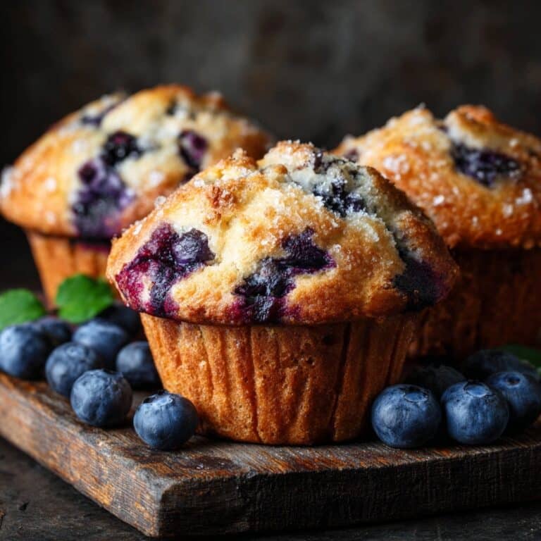 Almond Flour Lemon Blueberry Muffins Recipe