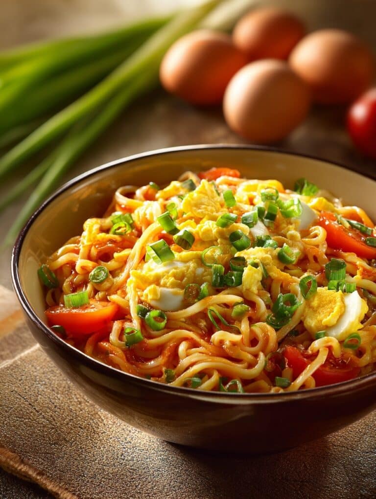 Spicy Noodles with Korean Corn Cheese Recipe