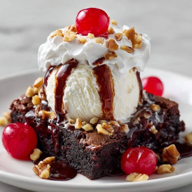 Decadent Brownie Ice Cream Cake Recipe