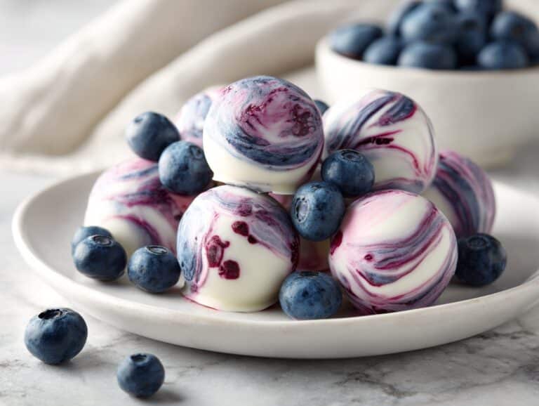 Blueberry Swirl Yogurt Bites Recipe