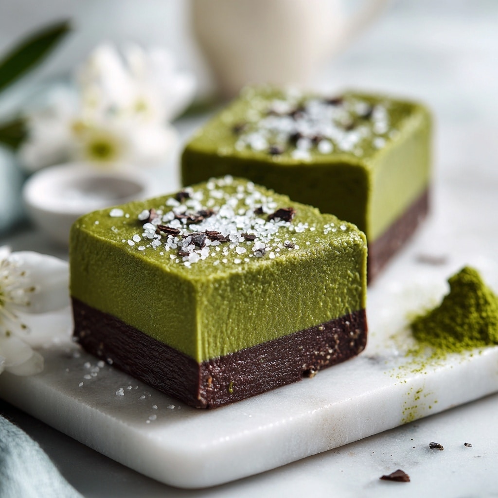 Creamy Matcha Dessert Bars Recipe - Recipe Image