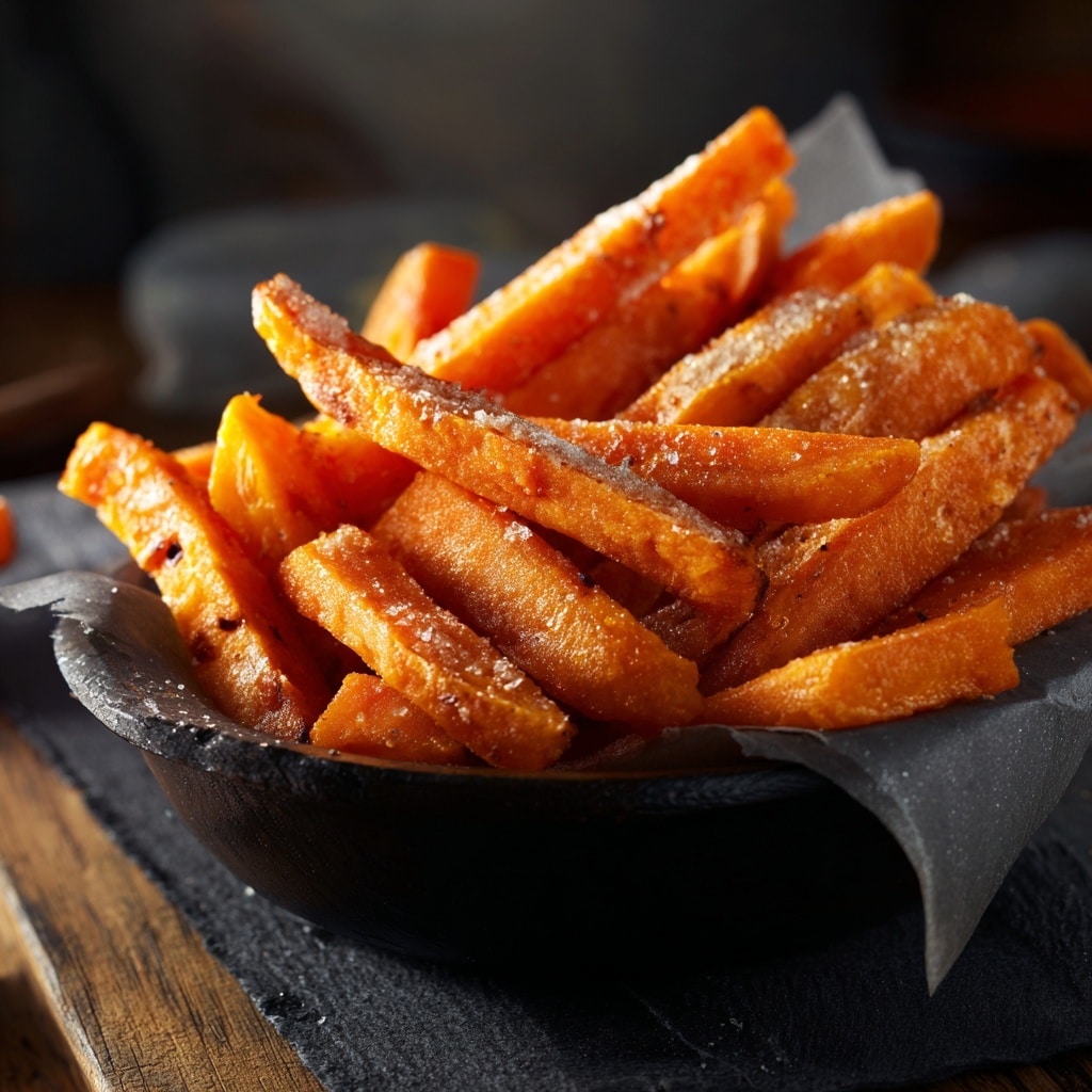 Loaded Sweet Potato Fries with Bacon and Cheese Recipe - Recipe Image