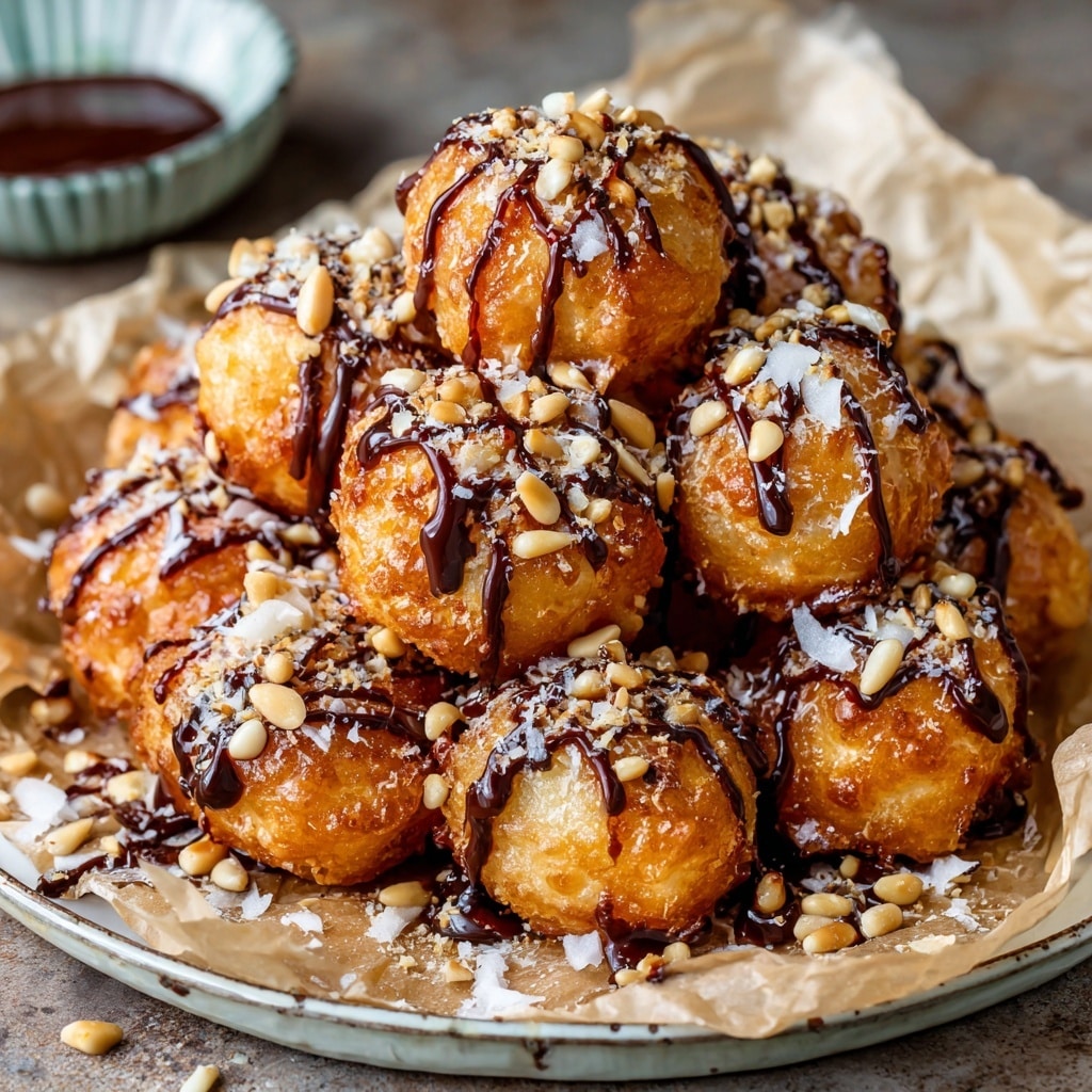 Vanilla and Chocolate Cream Profiteroles Recipe - Recipe Image