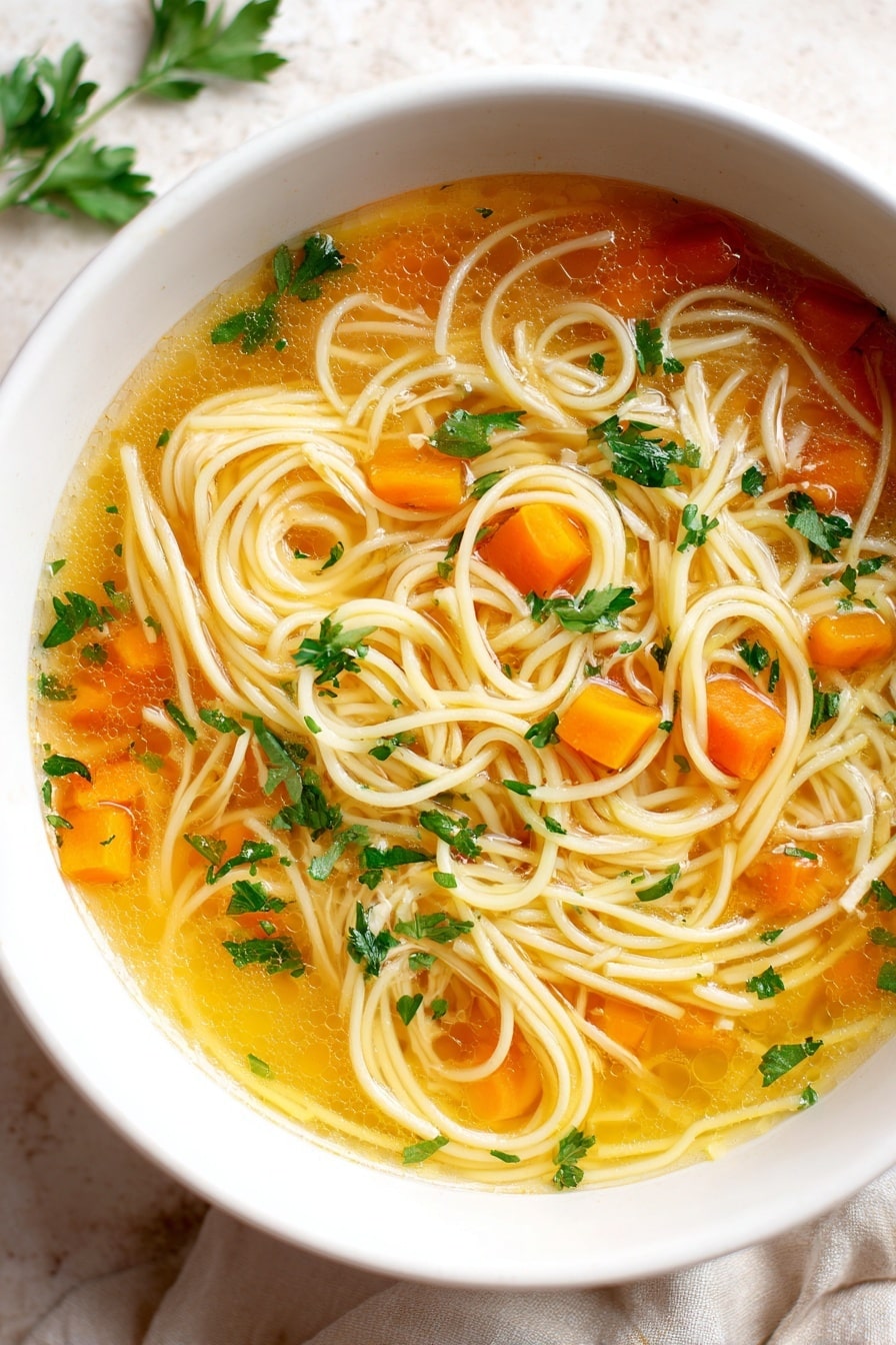 Persian Noodle Soup with Herbs and Beans Recipe - Recipe Image