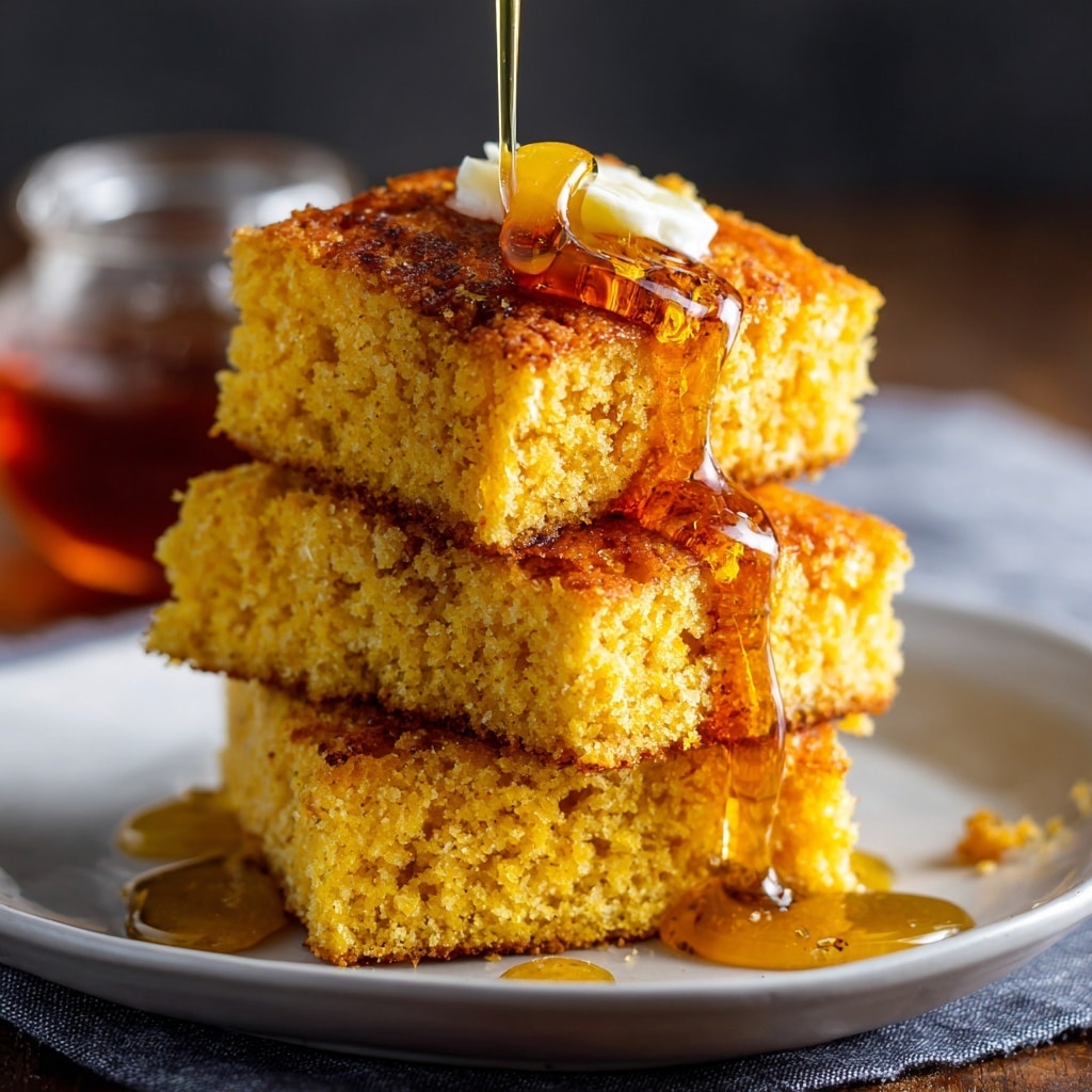 Pumpkin Cornbread with Cinnamon Honey Butter Recipe - Recipe Image