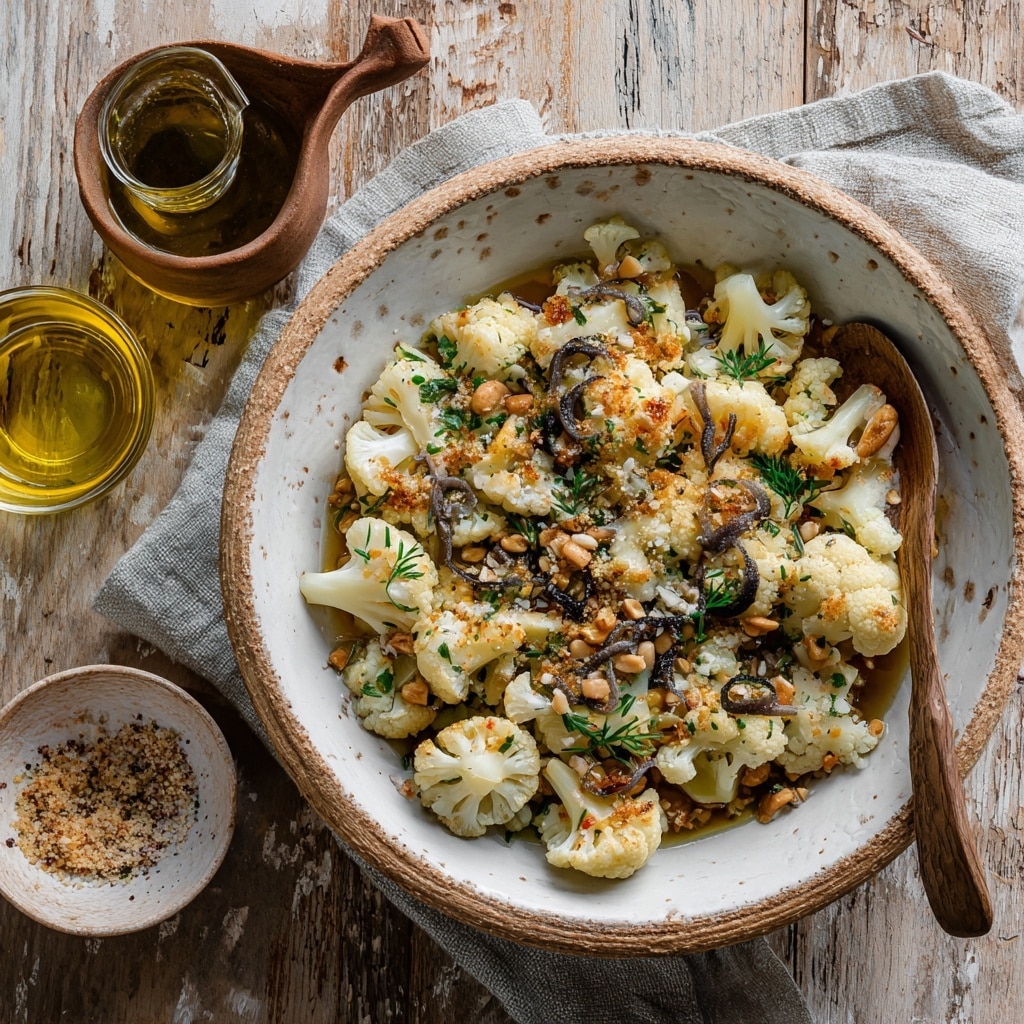 Garlic Cauliflower Mushroom Skillet Recipe - Recipe Image