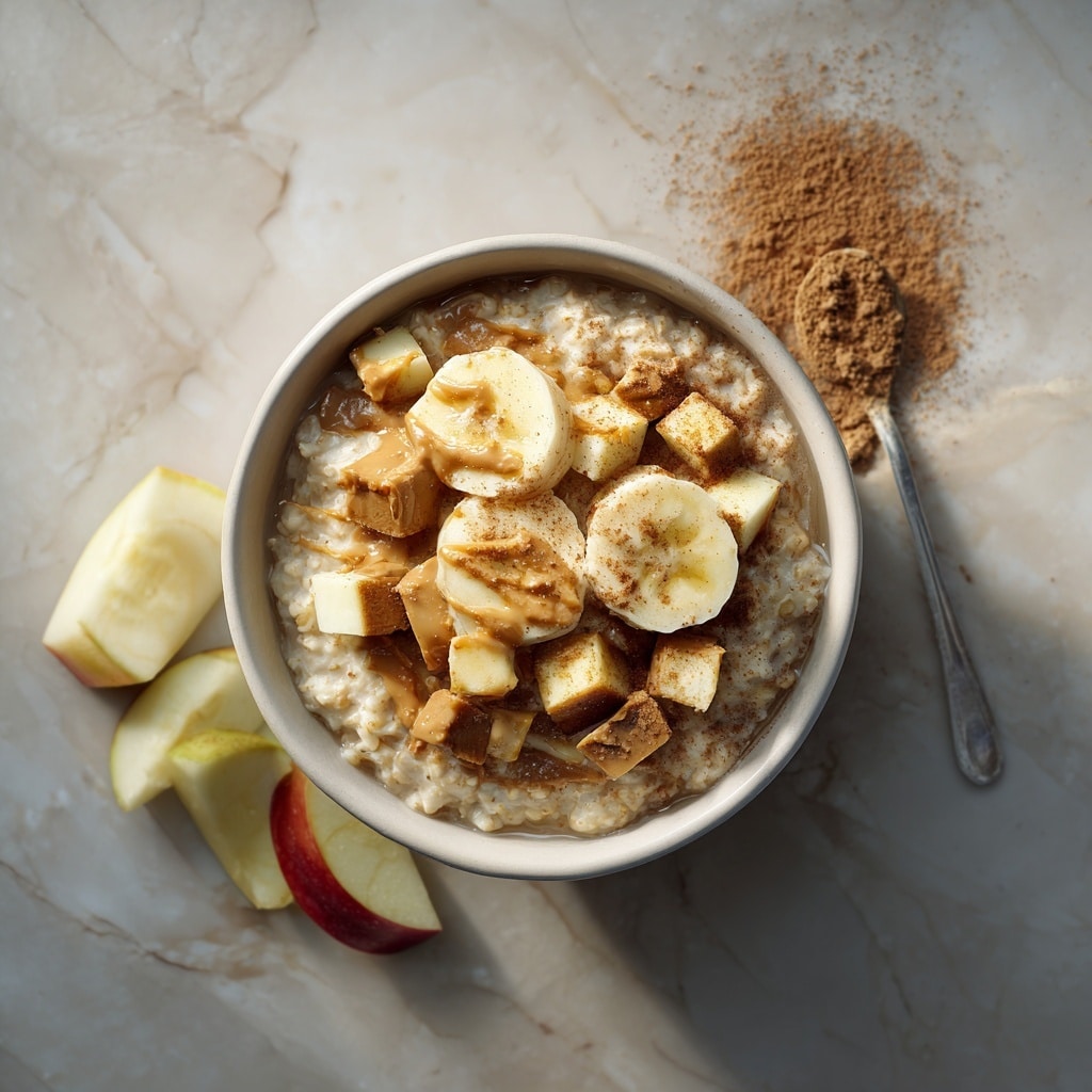 Cinnamon Porridge with Baked Bananas Recipe - Recipe Image