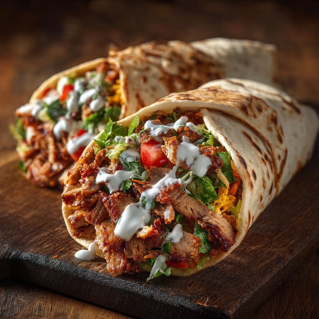 Creamy Garlic Chicken Shawarma Recipe - Recipe Image