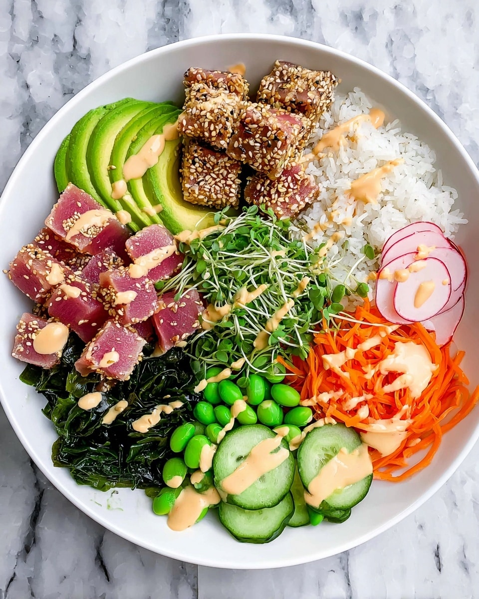 Seared Ahi Tuna Poke Bowl Recipe - Recipe Image