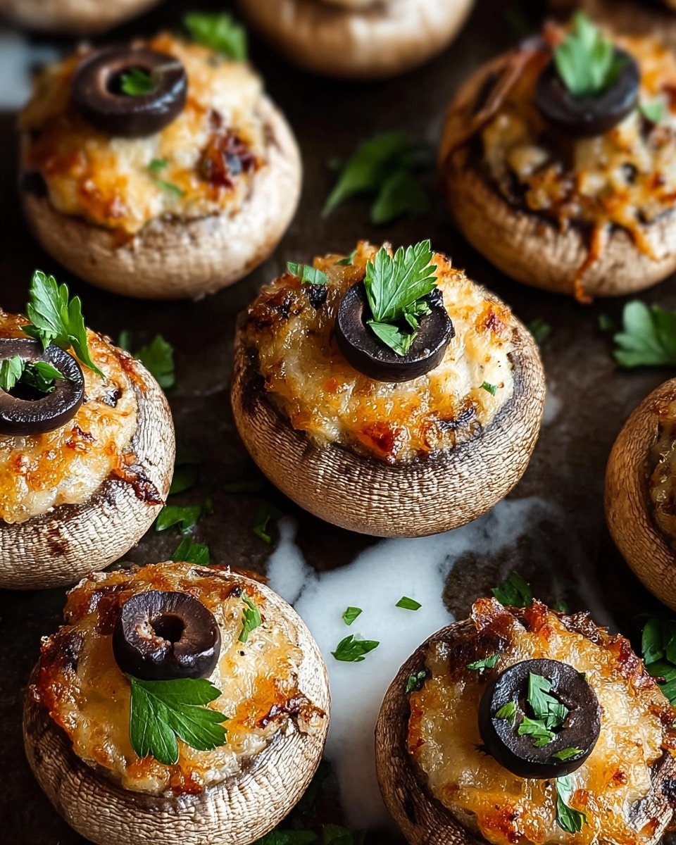 Stuffed Mushroom Eyeballs Recipe - Recipe Image