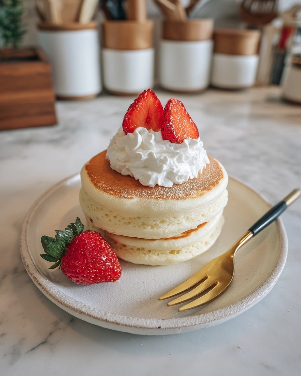 Fluffy Japanese Soufflé Pancakes Recipe - Recipe Image
