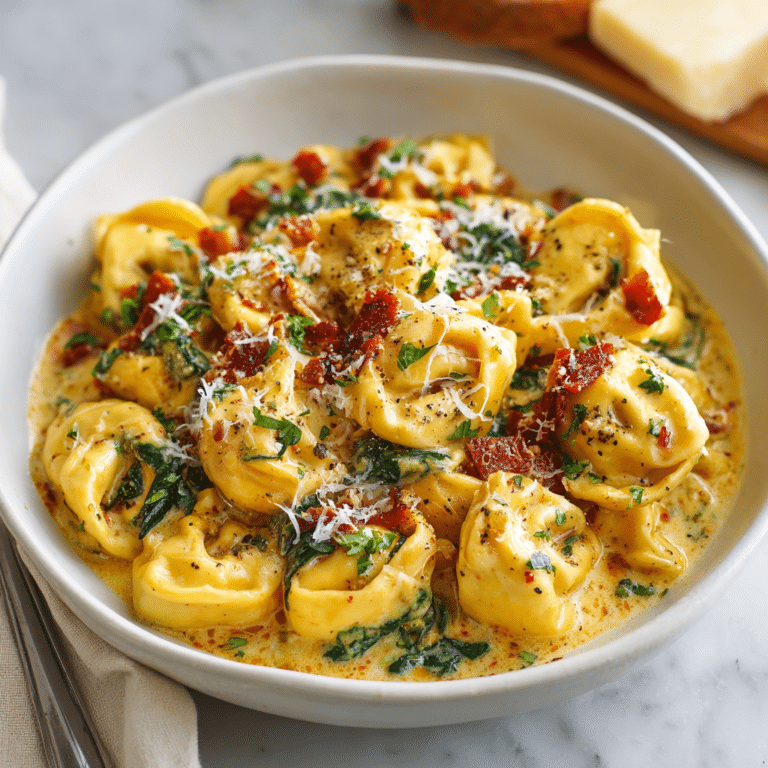 Creamy Brown Butter Tortellini with Sage and Parmesan Recipe