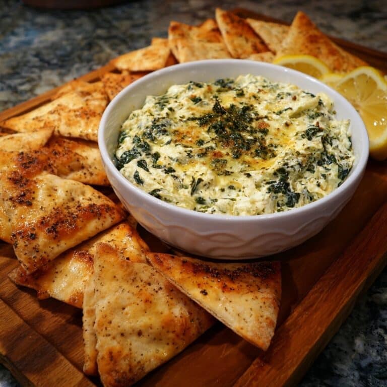 Creamy Spinach Dip with Mozzarella and Parmesan Recipe