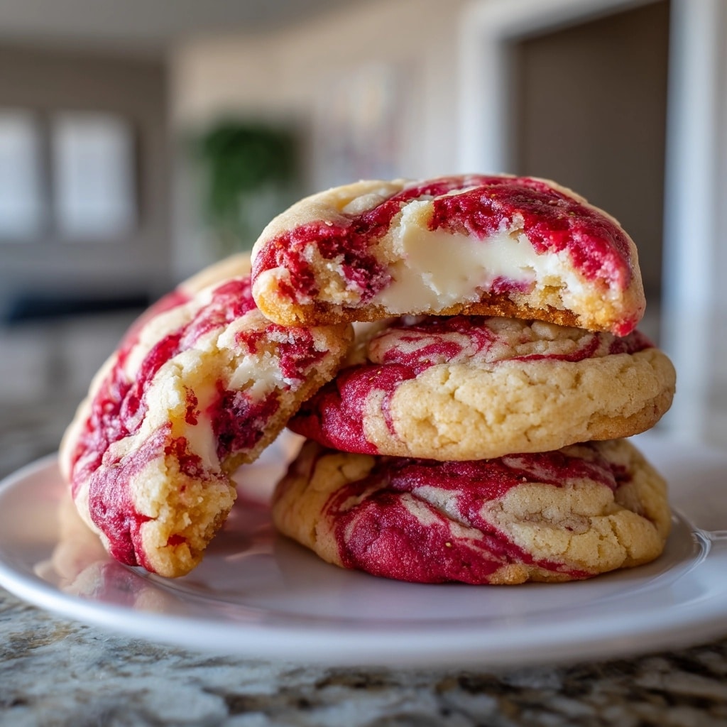 Strawberry Cheesecake Stuffed Cookies Recipe - Recipe Image