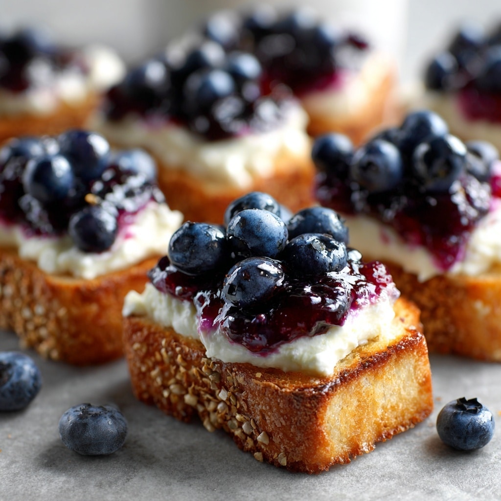 Lemon Blueberry Ricotta Toast with Honey Recipe - Recipe Image