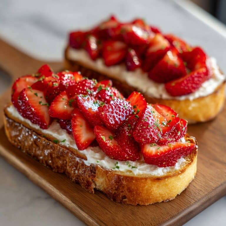 Roasted Strawberry Whipped Ricotta Toast Recipe