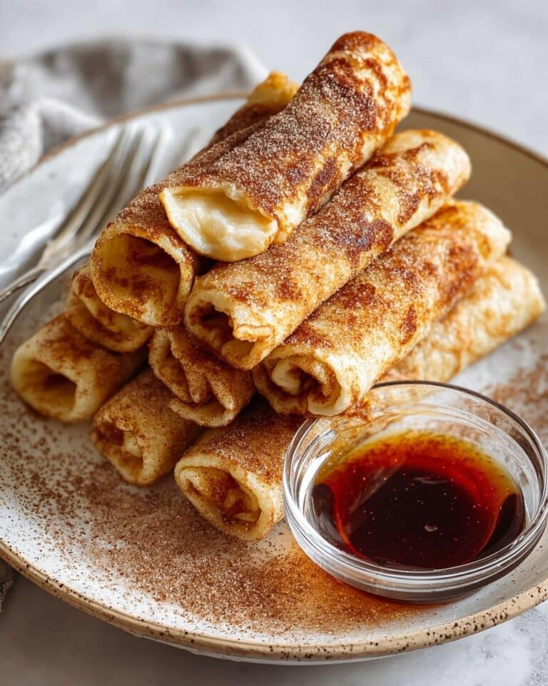 French Toast Roll-Ups with Cream Cheese Filling and Toppings Recipe