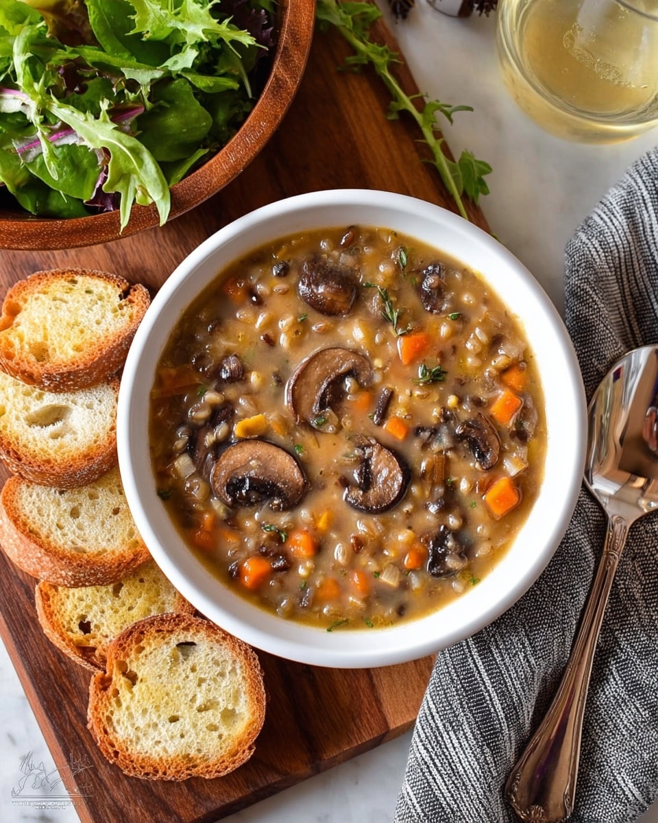 Creamy Wild Rice Mushroom Soup Recipe - Recipe Image