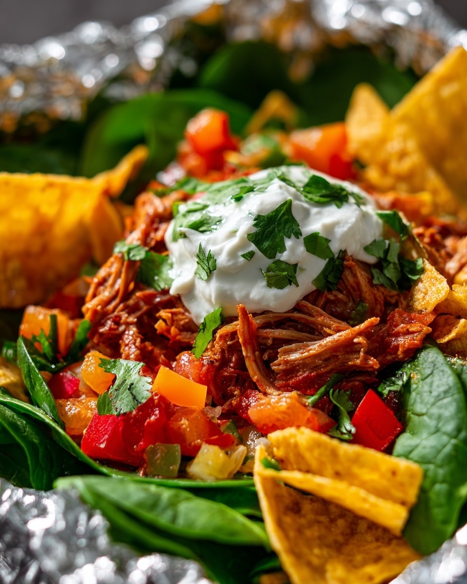 Hawaiian BBQ Pork Walking Taco Recipe - Recipe Image