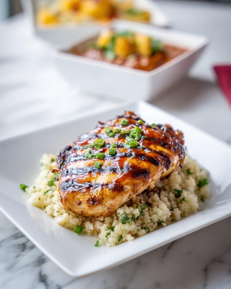 Sweet Chili Coconut-Lime Grilled Chicken with Cauliflower Rice Recipe