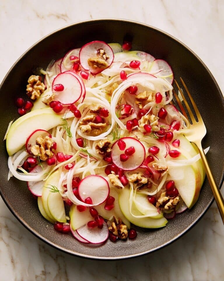 Fennel Salad with Apples, Radishes, and Pomegranate Recipe