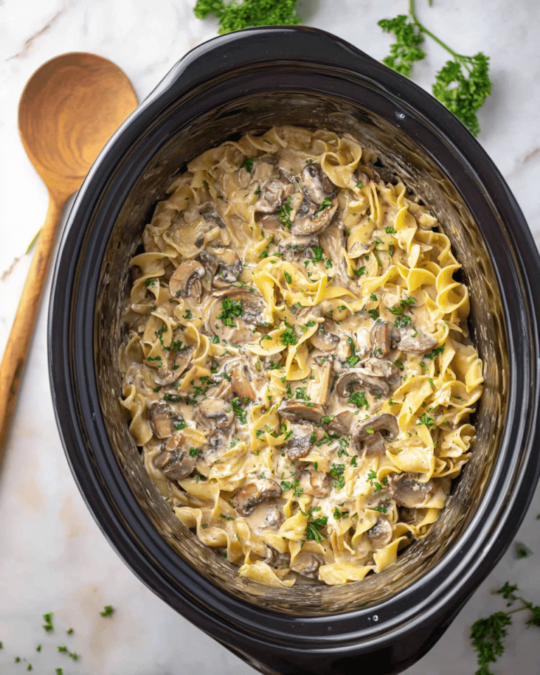 Slow Cooker Chicken Stroganoff Recipe