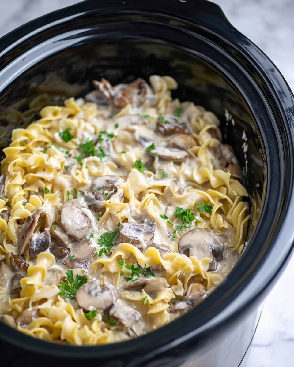 Slow Cooker Chicken Stroganoff Recipe - Recipe Image