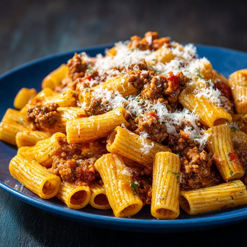 Rigatoni Bolognese Recipe - Recipe Image