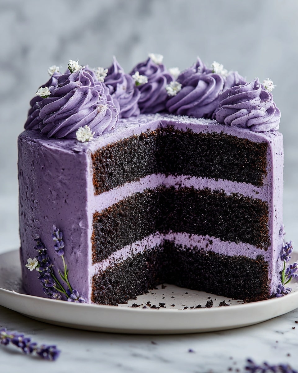 Blueberry Velvet Cake: Perfectly Sweet & Tangy Recipe - Recipe Image