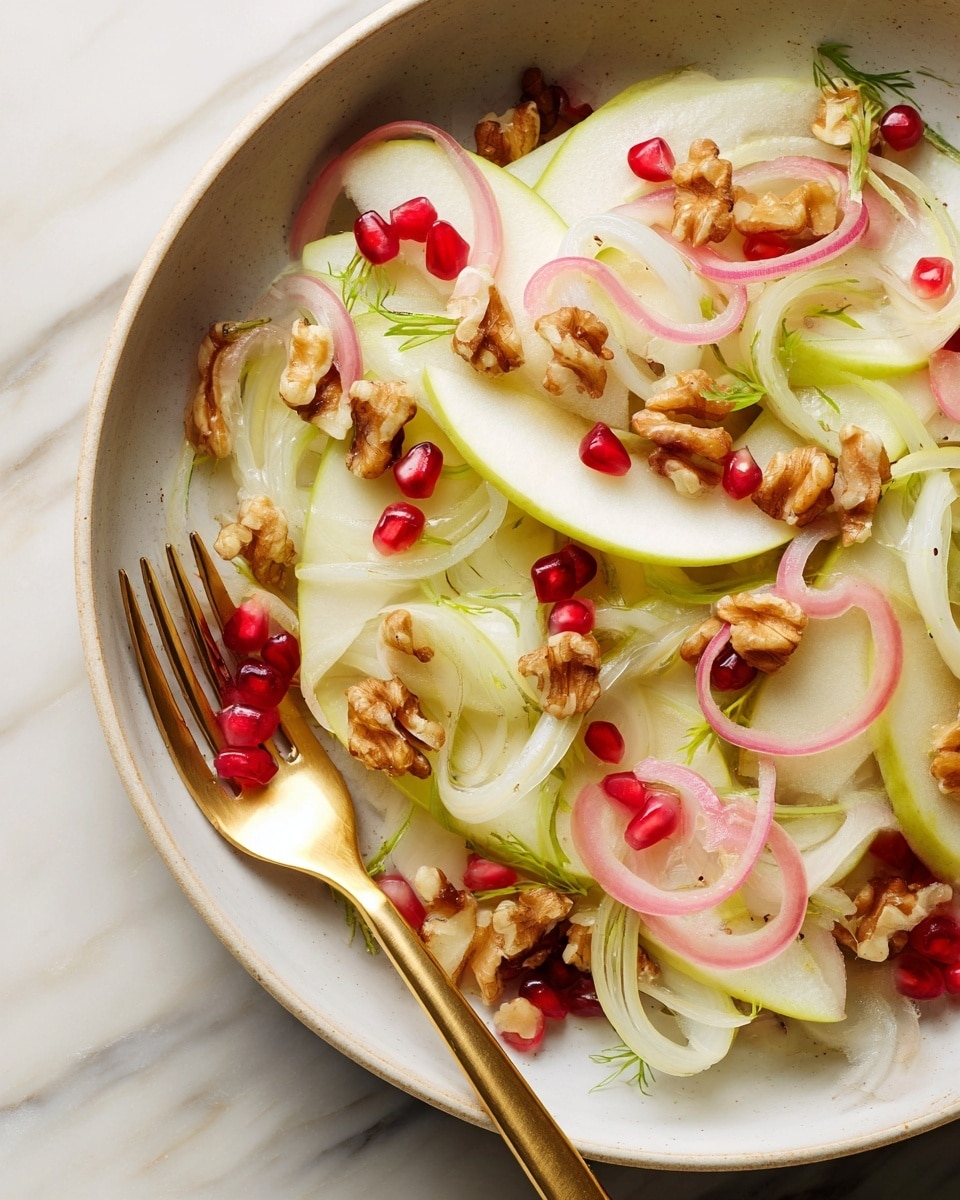 Fennel Salad with Apples, Radishes, and Pomegranate Recipe - Recipe Image