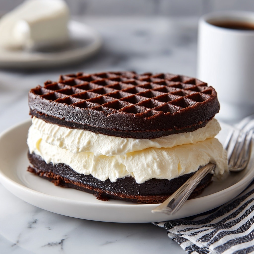 Keto Oreo Chaffles Recipe - Recipe Image